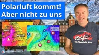 Weiter kein Winterwetter, wieder mehr Hoch und arktische Kaltluft, die (weit) an uns vorbeigeht