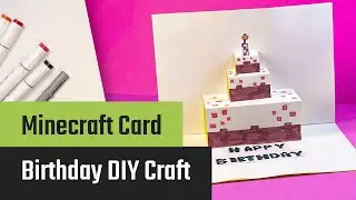 DIY Minecraft 3D Birthday Card &ndash; Pixel Craft Greeting for Gamers!