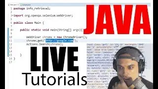 Programming Live - custom Java App/Web-Bot