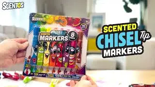 NEW Scented Chisel Tip Markers from Scentos&reg; | 8 pc Kids Markers