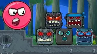 Red Hero 4 ALL BOSSES! RedBall Like Red Ball Games (Gameplay No Comentary)