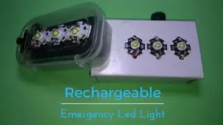 how to make a emergency rechargeable | LED LIGHT | At home