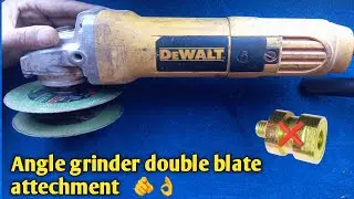 Angle grinder double blade attechment || How to remove jammed blade #wiring #electric #electrical 