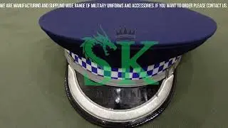 Police Peaked Caps Suppliers, British Police Senior Officer's Peak for Peaked Cap Hat
