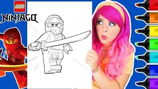 Coloring LEGO Ninjago Kai Coloring Page | Ohuhu Art Markers