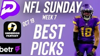 PrizePicks NFL Sunday Week 7 Best Player Prop Bets 10/19/25 | Best NFL Parlay Picks Today October 19