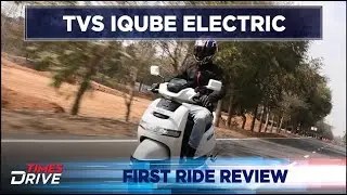 TVS iQUBE Electric Scooter  First Ride Review  Times Drive
