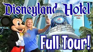 Inside the Disneyland Hotel! Room Tour, Pool, Water Slides & Dining