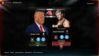 WWE 2K25 Donald trump  vs Vince McMahon