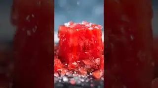 Watermelon Crystal Crunch 🍉❄️ | Satisfying Frozen ASMR #Shorts #ASMR #fruits