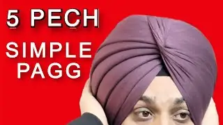 5 Pecha Wali Pagg | Simple Pagg | 6.50 Metre Pagg | Dildeep Ambala | #dildeepambala #pagg #trending 