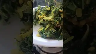 aakku Kura pesara Pappu fry easy way 🤤👌 small curvy