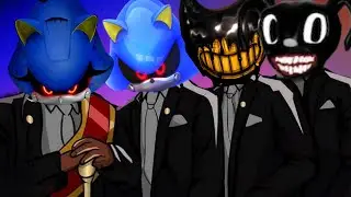 2X Metal Sonic & Bendy & Cartoon Dog - Meme Coffin Dance (COVER)