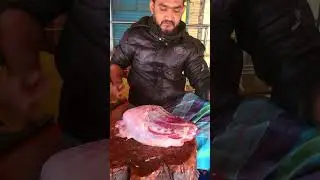Best quality mutton cutting. #shorts #meatcuttingstyle #goatmeat #mutton