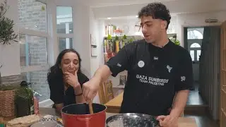 Sama' Abdulhadi Cooking with the Gaza Sunbirds