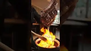 Our #Tomahawk steak is literally 🔥#lafood #ocfood #Tomahawksteak #wagyu #wagyubeef #lafoodies #food