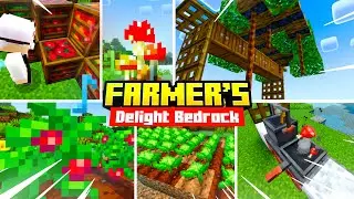 Review Addon Farmer's Delight Bedrock di MCPE 1.21.131