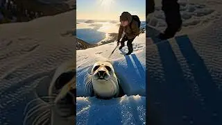 The Frozen Cry 🦭 | Emotional Seal Rescue in Snow | Heart-Touching Short Film #wildliferescue