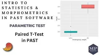 15. Parametric Test:   Paired t-test (Dependent sample t-test) in PAST Software