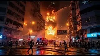 CHAOS in Hong Kong: Chinachem Tower Inferno Triggers Mass Evacuation &mdash; Streets in Panic!