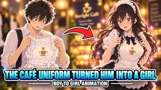 The Magical Café Uniform Turned Him Into a Girl | Boy to Girl | Gender Bender Story | TG Animation