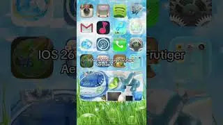 iOS 26 has brought Frutiger Aero back!! 🥹🌳🩵 #iphone17 #apple #ios26 #android