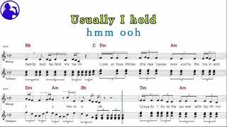 Charlie Puth-Dangerously karaoke sheet music,MR for players,chord,chorus,Lyrics add(Ye karaoke)