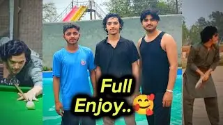 Full enjoy Swimming pool..😉 Snooker game and Bat ball game.....!!😜🤤🖤