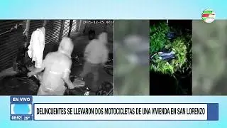 Así robaron dos motos de una vivienda en San Lorenzo