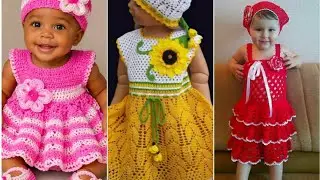 MOST BEAUTIFUL CROCHET HANDMADE NEW DESIGN IDEAS FOR BABY GIRL FROCKS||SIMPLE CROCHET IDEAS PART 1