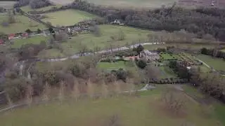 Heale House & Gardens in Winter by Drone