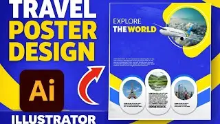 Travel Poster Design in Adobe Illustrator |Step by Step tutorial 