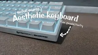 best budget keyboard 🐣, fantech maxfit61white aesthetic + accessories.