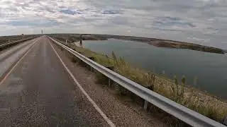 Sanford Dam and Lake Meredith w/Amputee Cyclist Aaron Smith of Gainesville, TX on the Canadian River