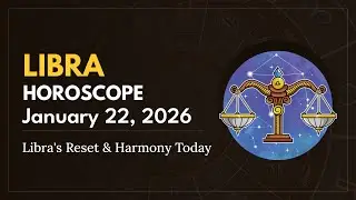 Daily LIBRA Horoscope (January 22, 2026) ♎️ 🌟 Libra's Reset & Harmony Today
