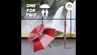 One for two, classic double layer windproof golf umbrella