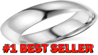 14k White Gold 7mm Comfort FIT Plain Wedding Band Size 11 - B00WTLTJ1Y