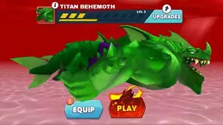 NEW GIANT TITAN BEHEMOTH UNLOCKED AND GAMEPLAY - Hungry Shark Evolution