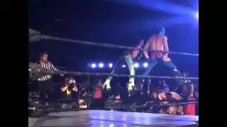 Voros Twins double dive at ECCW 19th Anniversary!