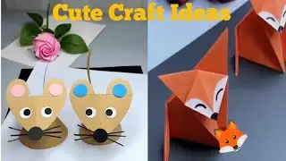 Cute Craft Ideas For Kids | How To Make Rat From Paper | Paper Rat | School Paper Craft Idea|DIY Rat