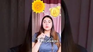 🌞 Timing matters! To naturally boost your Vitamin D3 #HealthTips #sunshinevitamin