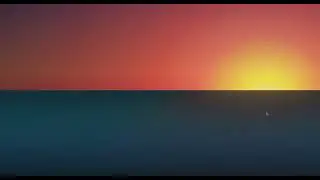 Mouse effect sunrise and sunset