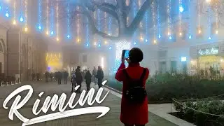 NIGHT RIMINI. Italy - 4k Walking Tour around the City - Travel Guide. trends, moda #Italy