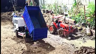 Realistic RC Bulldozer Leveling Huge Ground in Minutes!#rcdumptruck #automobile #bulldozerofficial