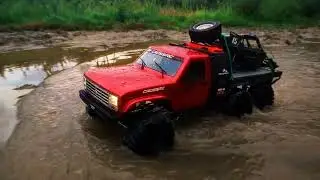 RC Buggy Vaterra 4x4 Delivery and Rescue Crossrc EMO XL 6x6 #life #game #slowmo
