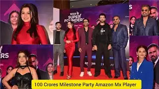 100 Crores Milestone Party Amazon Mx Player Suniel Shetty Shefali Bagga Akshara Singh Shakti Mohan