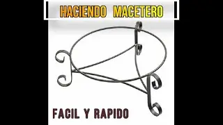 Fabricando Base para Maceta de Herreria