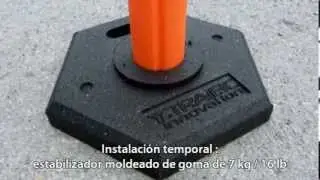Delineador flexible DEFLEX Instalaci&oacute;n ES - Trafic Innovation inc.