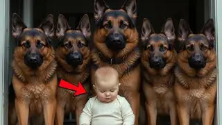 German Shepherds Protect Newborn Baby 🐾 What The Mother Witnessed Changed Everything