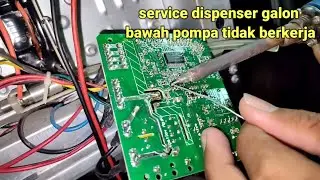 dispenser galon bawah pompa tidak berkerja air tidak keluar. ini penyebabnya
